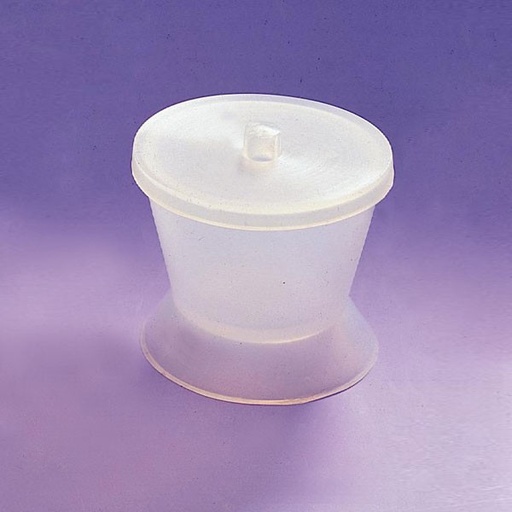 [MS0615] TACITA DE SILICONA TRANSPARENTE GRANDE 40 cc