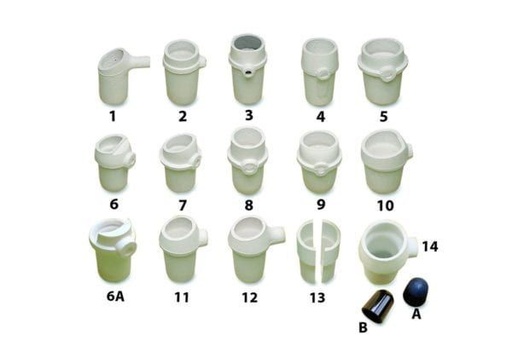 [MS0618] CRISOL OXIDO DE SILICIO DUCATRON SERIE 3 PICO LARG