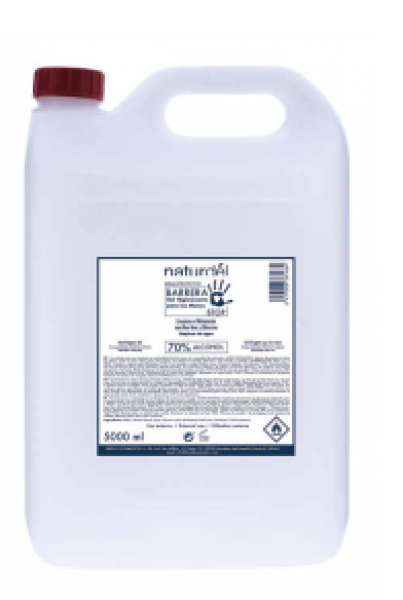 GEL HIGIENIZANTE DE MANOS NATURDEL 5 LITROS