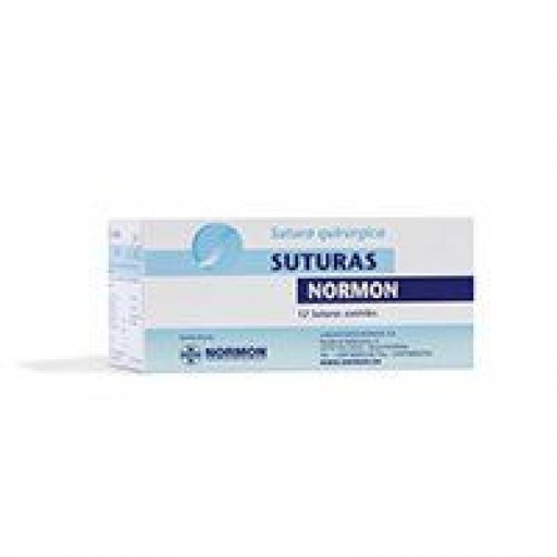 [NR0006] SUTURA NORMON SEDA NATURAL 4/0 T 3/8 CIRCULO 19MM