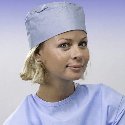 [ON0253] GORRO AZUL CON ELASTICO DR. TNT SONTARA 50ud.