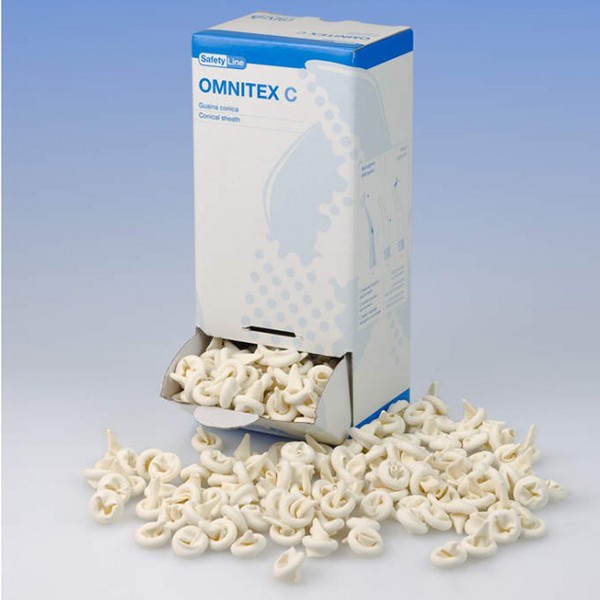 FUNDA OMNITEX CONICA NITRILO BLANCO 500ud.