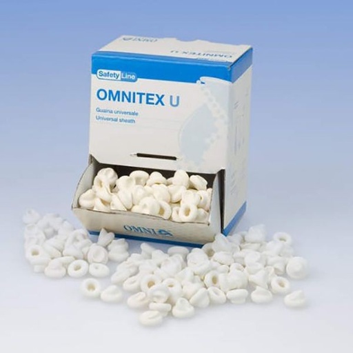 [ON0381] FUNDA OMNITEX UNIVERSAL LATEX BLANCO 500ud.