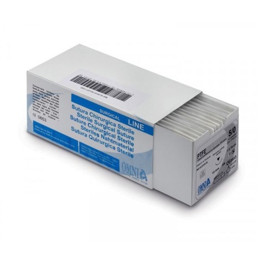 [ON0387] SUTURA PTFE 3/0 3/8 CIRCULO AG.19mm P.CORTANTE 12u