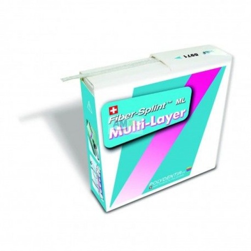 [PL0005] FIBER SPLINT M-L MULTI-LAYER 50CMX4MM 1UD + 5 CLIP