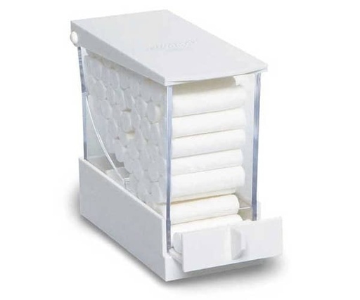 [RO0097] DISPENSADOR ALGODON LUNAMAT PLASTICO