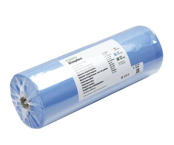 BABEROS SIMPLEX ROLLO AZUL 200ud.