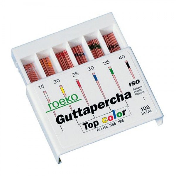 PUNTAS GUTAPERCHA TOP COLOR Nº 30 100ud.