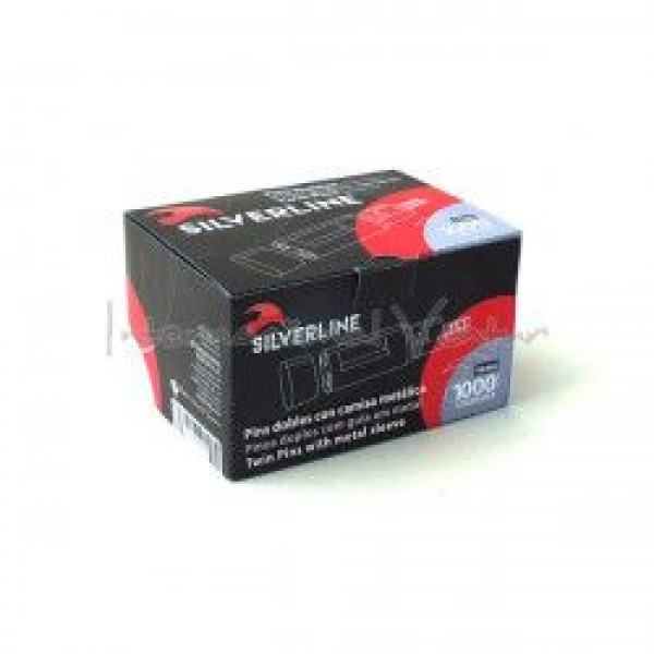 PINS DOBLES CON CAMISA METALICA 16MM. 1000UD