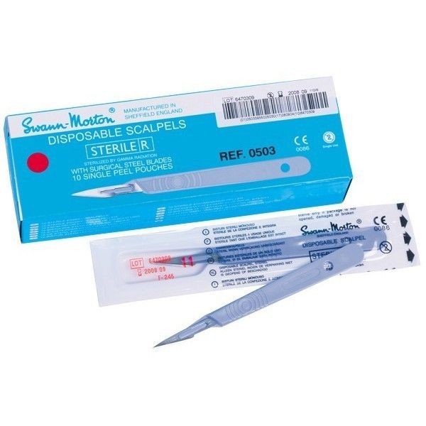 BISTURI DESECHABLE C/MANGO Nº 10