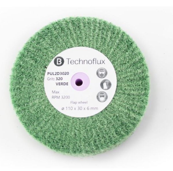 DISCOS RADIALES VERDES 110X30 GRANO 320