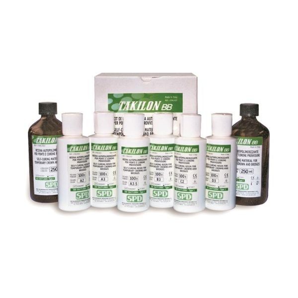 KIT RESINA TAKILON BB COLORES VITA 6X100GR+2x250gr