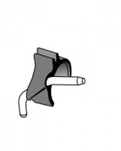 [WH0054] CLIP TUBO SPRAY INT/EXT 3ud.