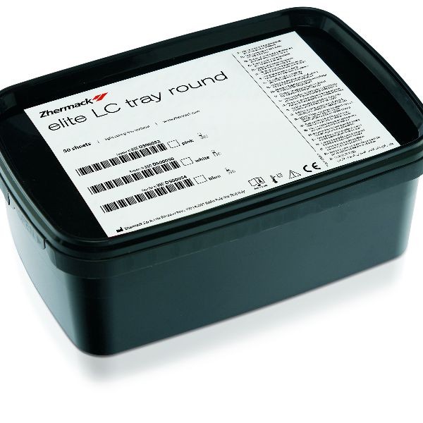 ELITE LC TRAY ROUND PINK 50ud.