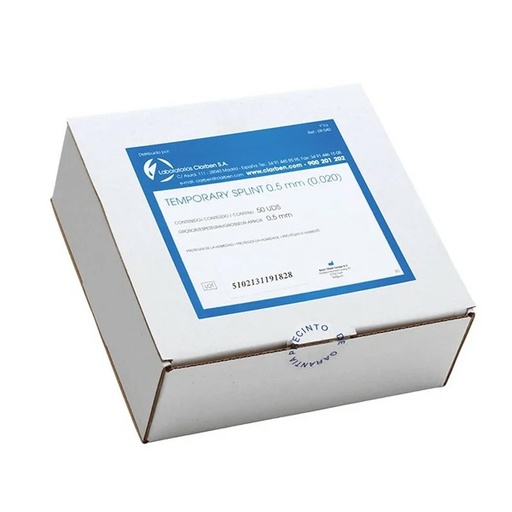 [CL288129] PLANCHAS 020 TEMP.SPLINT 0,5mm 50ud.