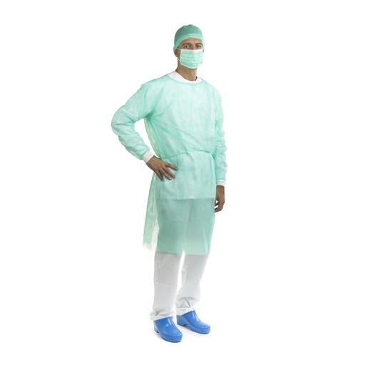 [AL0080] BATA HIDRORREPELENTE ESTERIL VERDE CON PUÑO 1ud.